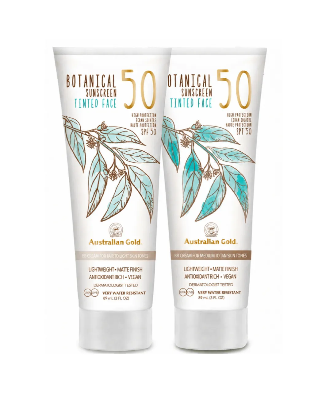 Australian Gold Botanical SPF 50 Tinted Face Lotion
