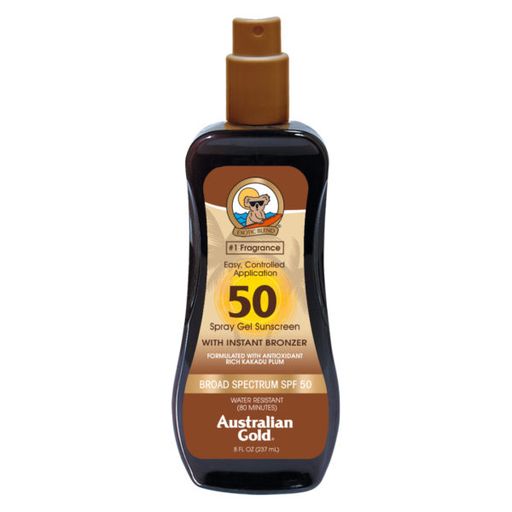 Australian Gold® SPF 50 Spray Gel with Bronzer