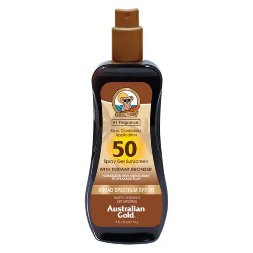 Australian Gold® SPF 50 Spray Gel with Bronzer