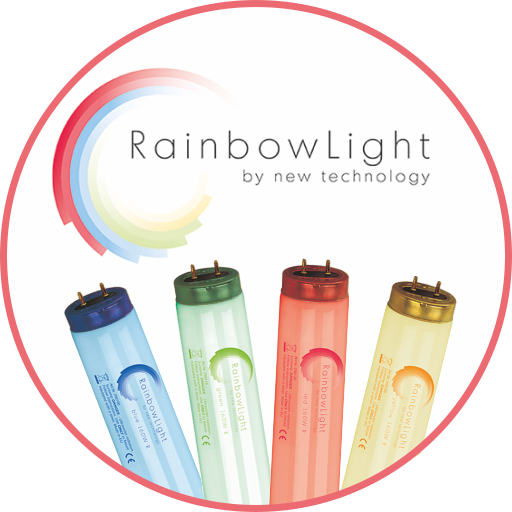 Rainbow sunbed lamps *non-compliant*