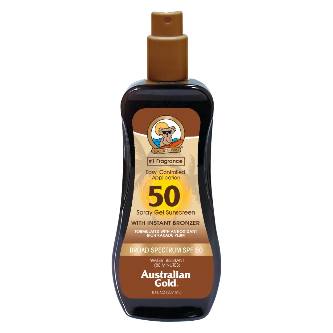 Australian Gold® SPF 50 Spray Gel with Bronzer