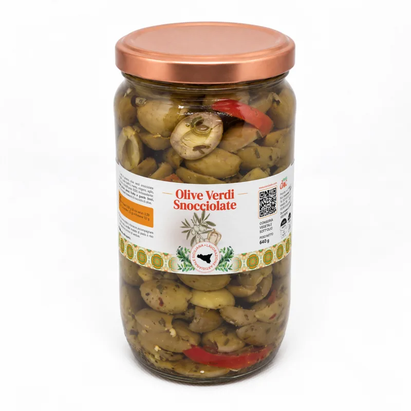 Udstenede campagnole-oliven 640g