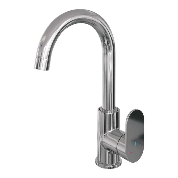 BRAUER Edition hoge opbouw wastafelmengkraan met draaibare ronde uitloop model C