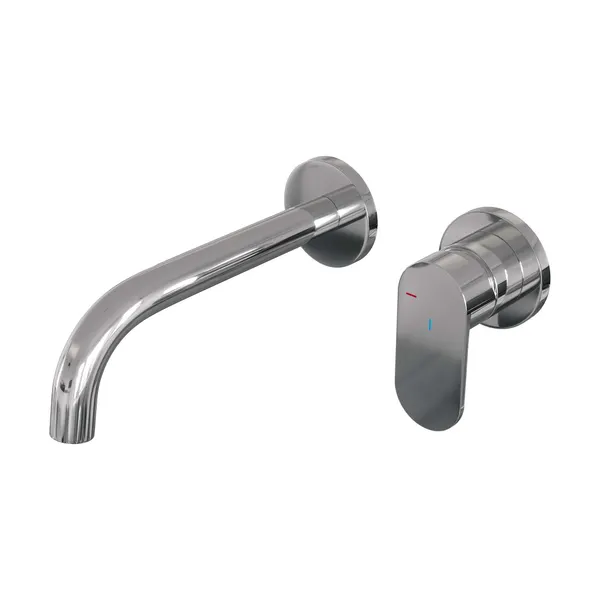 BRAUER Edition inbouw wastafelmengkraan met gebogen uitloop en rozetten model C1