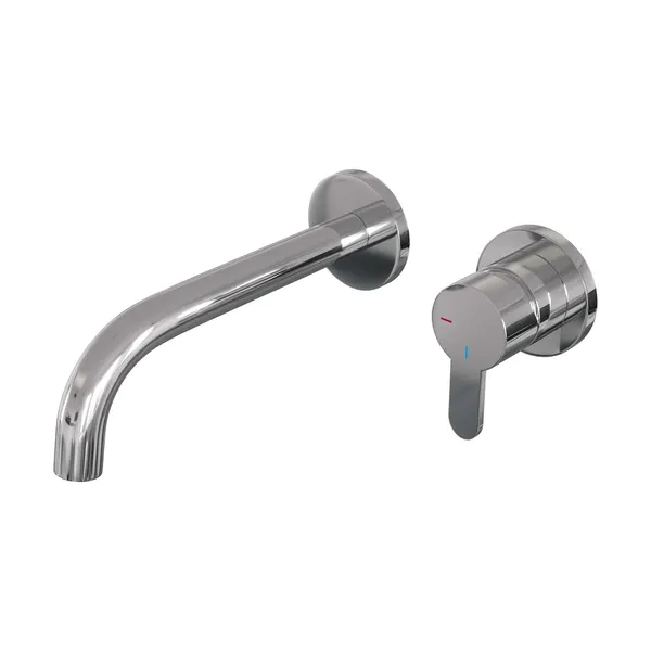 BRAUER Edition inbouw wastafelmengkraan met gebogen uitloop en rozetten model D1
