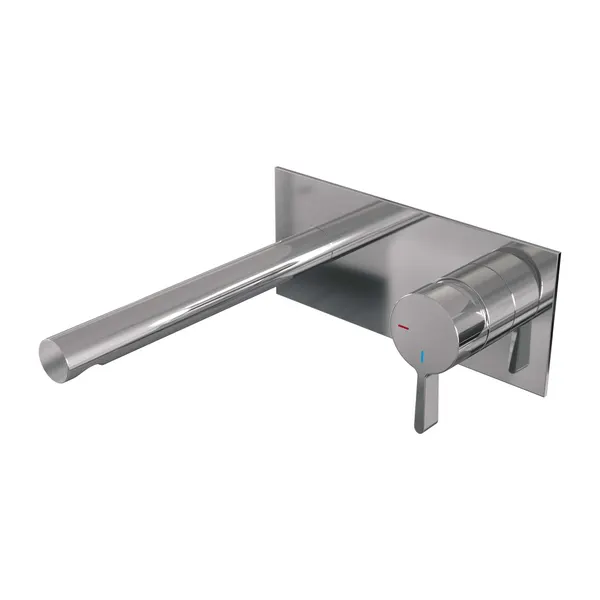 BRAUER Edition inbouw wastafelmengkraan met rechte uitloop en afdekplaat model E1