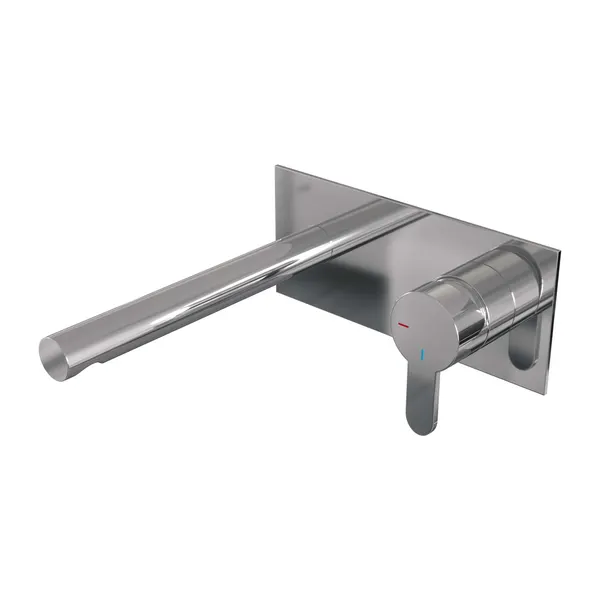 BRAUER Edition inbouw wastafelmengkraan met rechte uitloop en afdekplaat model D1