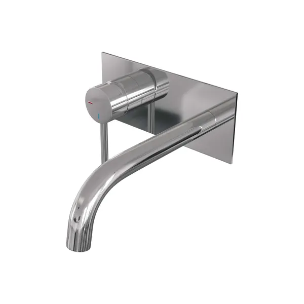 BRAUER Edition inbouw wastafelmengkraan met gebogen uitloop en afdekplaat model A2