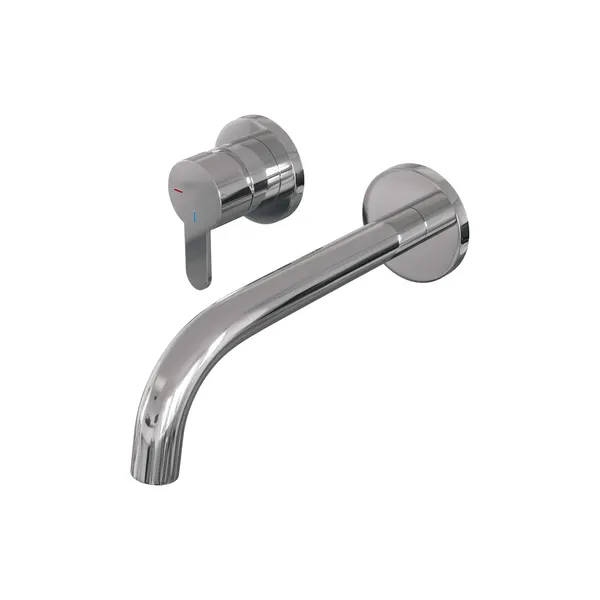 BRAUER Edition inbouw wastafelmengkraan met gebogen uitloop en rozetten model D2