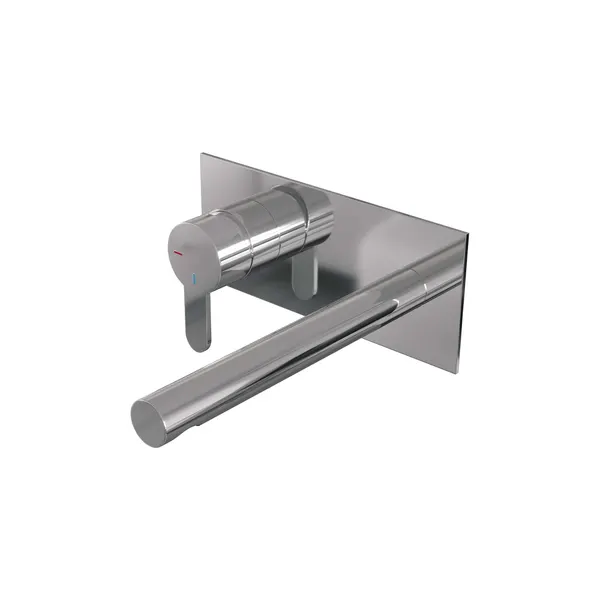 BRAUER Edition inbouw wastafelmengkraan met rechte uitloop en afdekplaat model D2