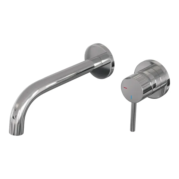 BRAUER Stripe inbouw wastafelmengkraan met gebogen uitloop en rozetten model A1