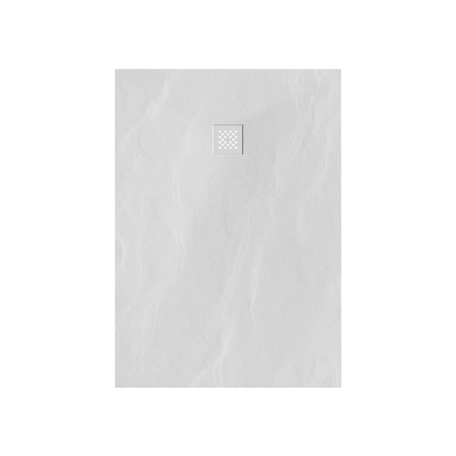 BRAUER Douchebak Asteroid 100x140 incl. antislip en antibacterieel mineraalmarmer mat wit, foto 2 van 6