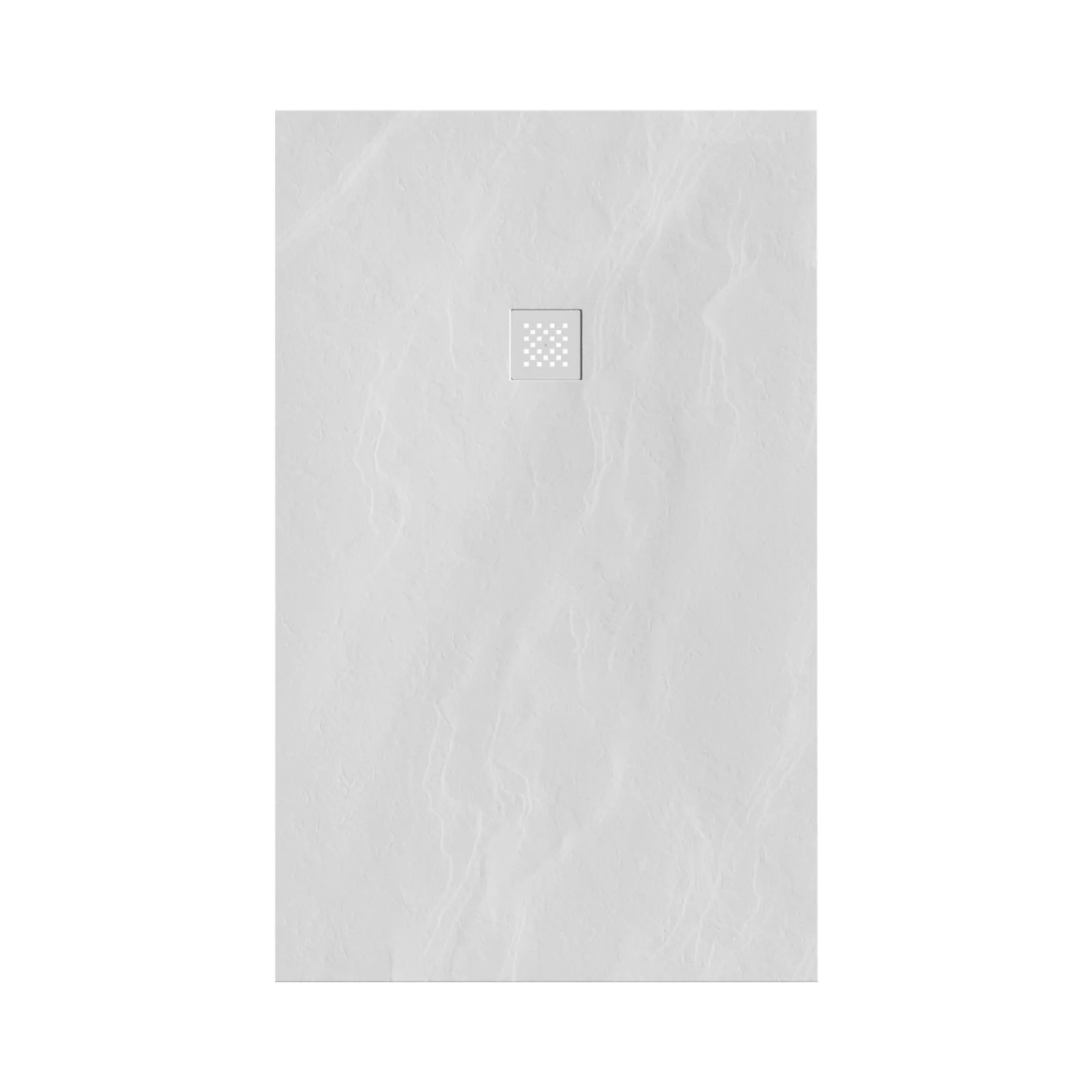 BRAUER Douchebak Asteroid 100x160 incl. antislip en antibacterieel mineraalmarmer mat wit, foto 2 van 6