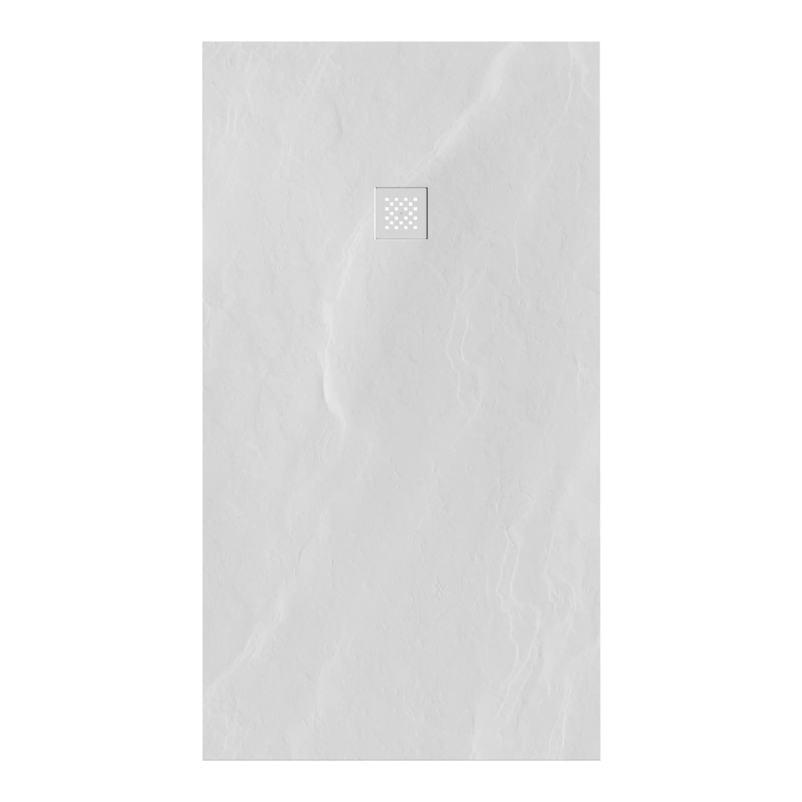 BRAUER Douchebak Asteroid 100x180 incl. antislip en antibacterieel mineraalmarmer mat wit, foto 2 van 6