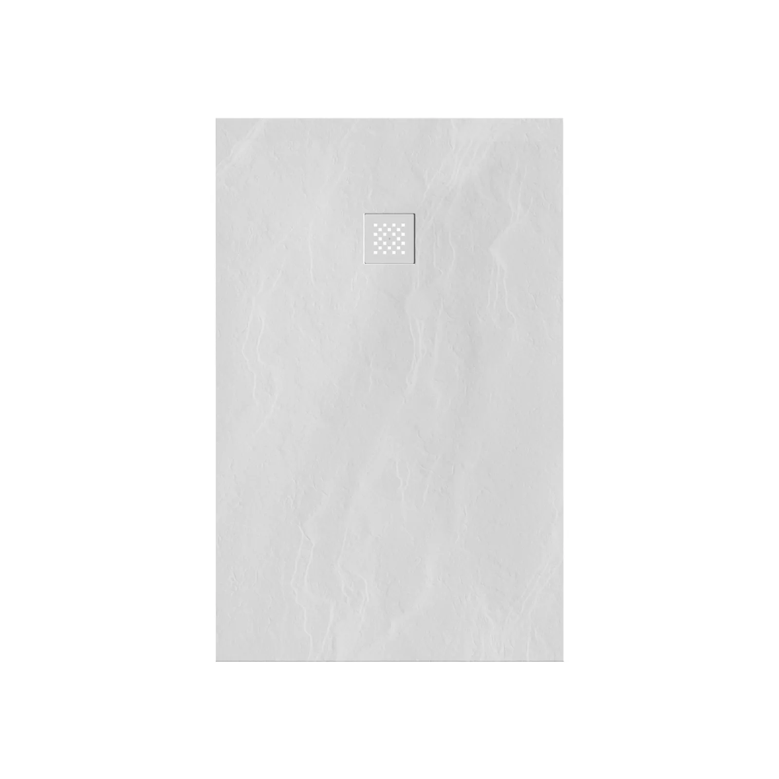BRAUER Douchebak Asteroid 90x140 incl. antislip en antibacterieel mineraalmarmer mat wit, foto 2 van 6