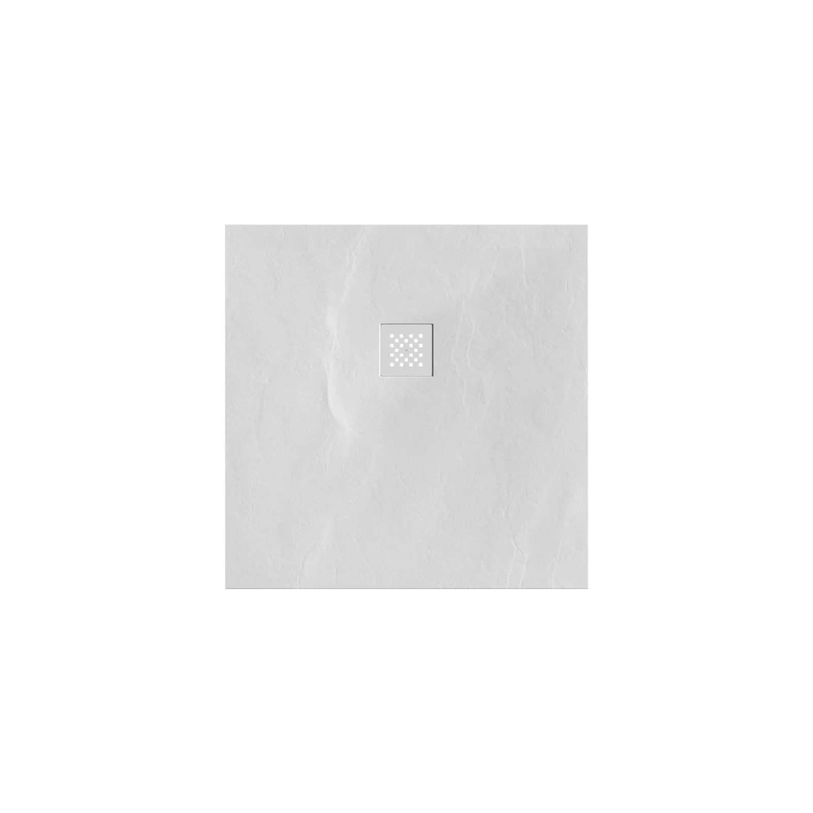 BRAUER Douchebak Asteroid 90x90 incl. antislip en antibacterieel mineraalmarmer mat wit, foto 2 van 6