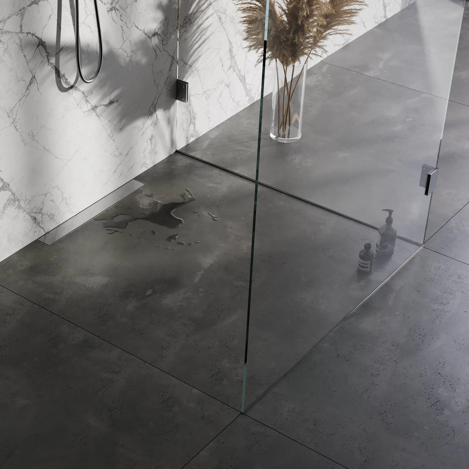 BRAUER Douchegoot met multifunctioneel rooster en flens voor wandmontage 7 x 50, foto 3 van 4