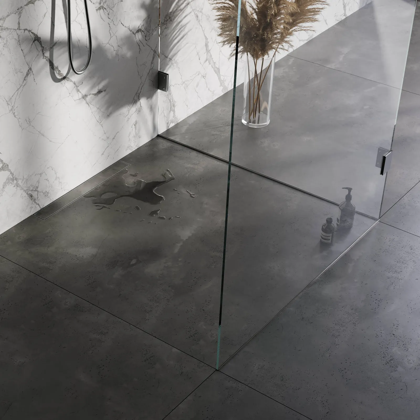 BRAUER Douchegoot met multifunctioneel rooster en flens voor wandmontage 7 x 50, foto 4 van 4