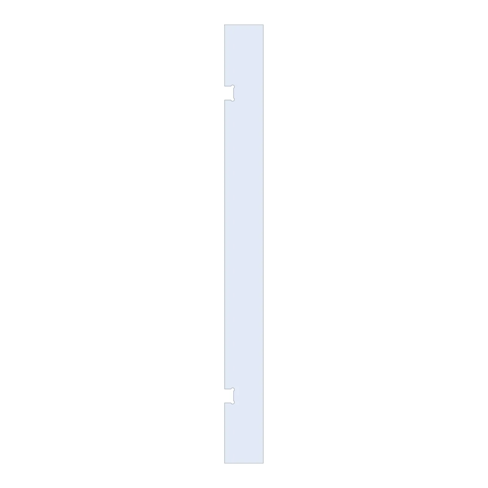BRAUER Wand 30 helder glas enkelzijdige uitsparingen