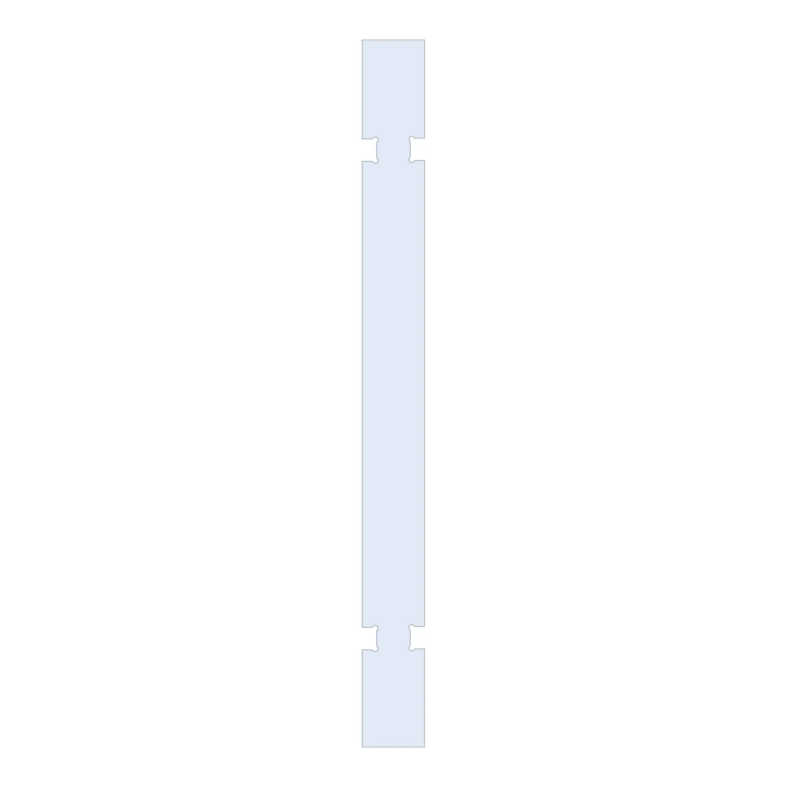 BRAUER Wand 30 helder glas tweezijdige uitsparingen