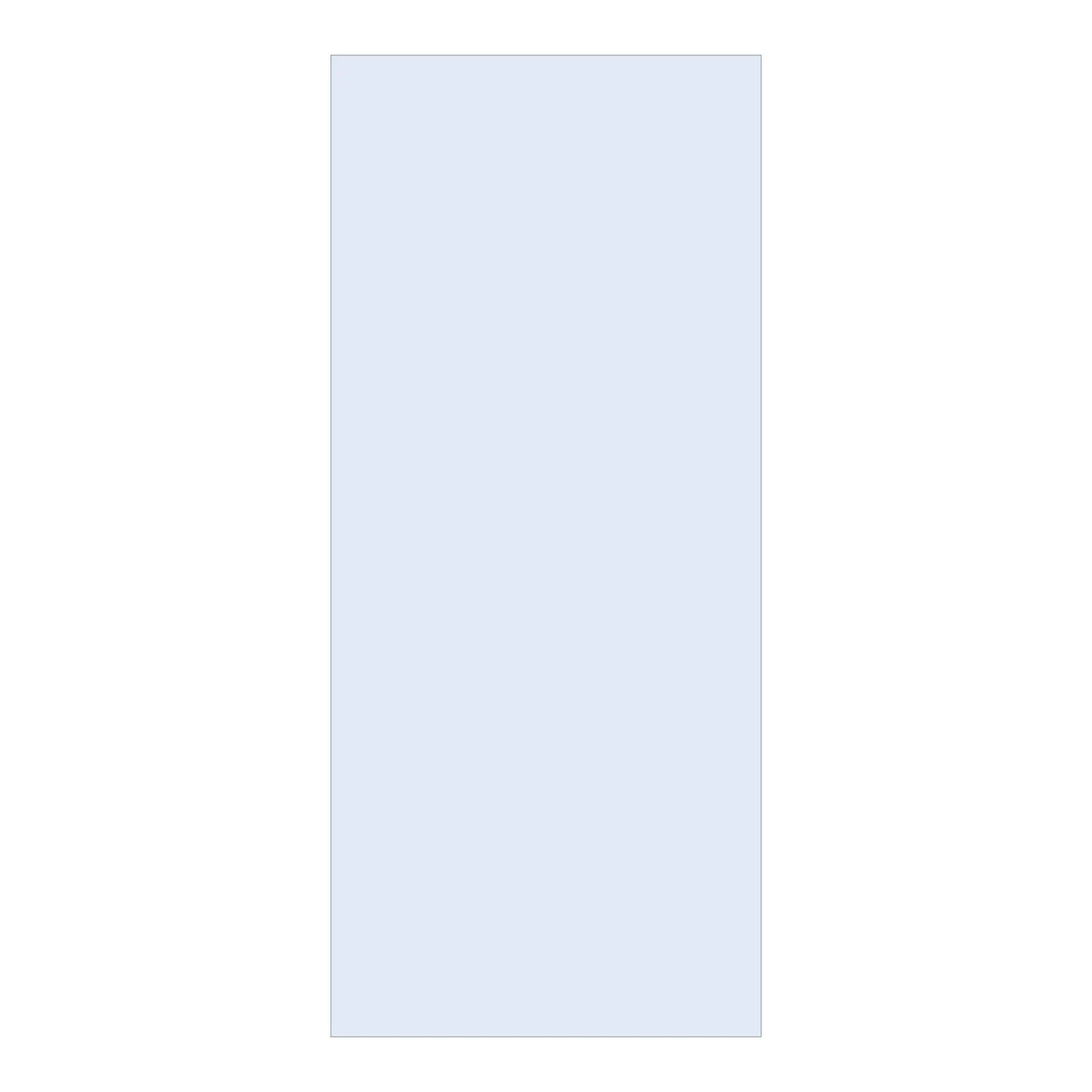 BRAUER Wand 100 helder glas zonder uitsparingen
