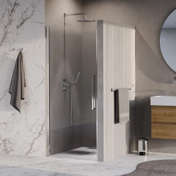 BRAUER Cosmic nisdeur draaiend helder glas 90x200 omkeerbaar incl. glascoating