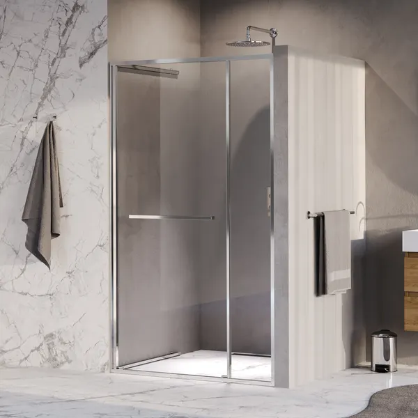 BRAUER Luminis nisdeur 2-delig naar binnen draaiend helder glas 120x200 omkeerbaar incl. glascoating