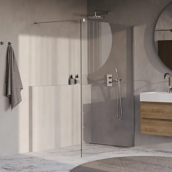 BRAUER Oblivion inloopdouche helder glas 130x200 incl. glascoating