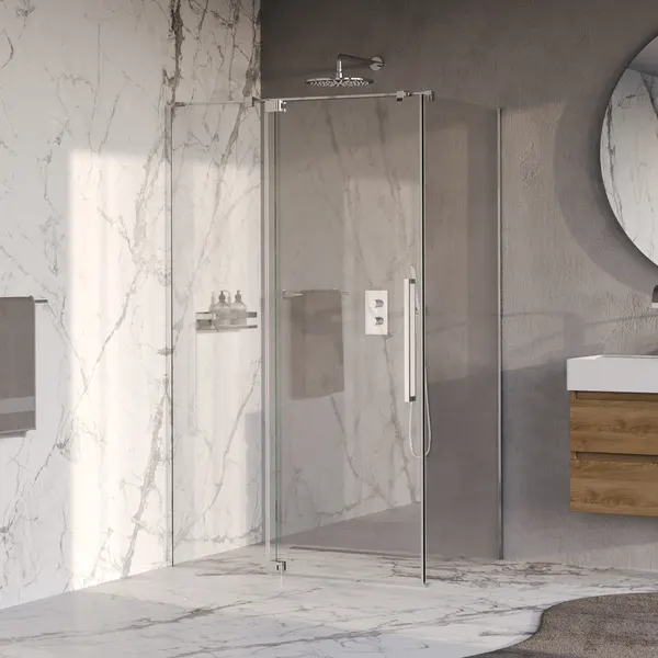 BRAUER Stellar douchecabine met draaideur helder glas 120x100x200 omkeerbaar incl. glascoating