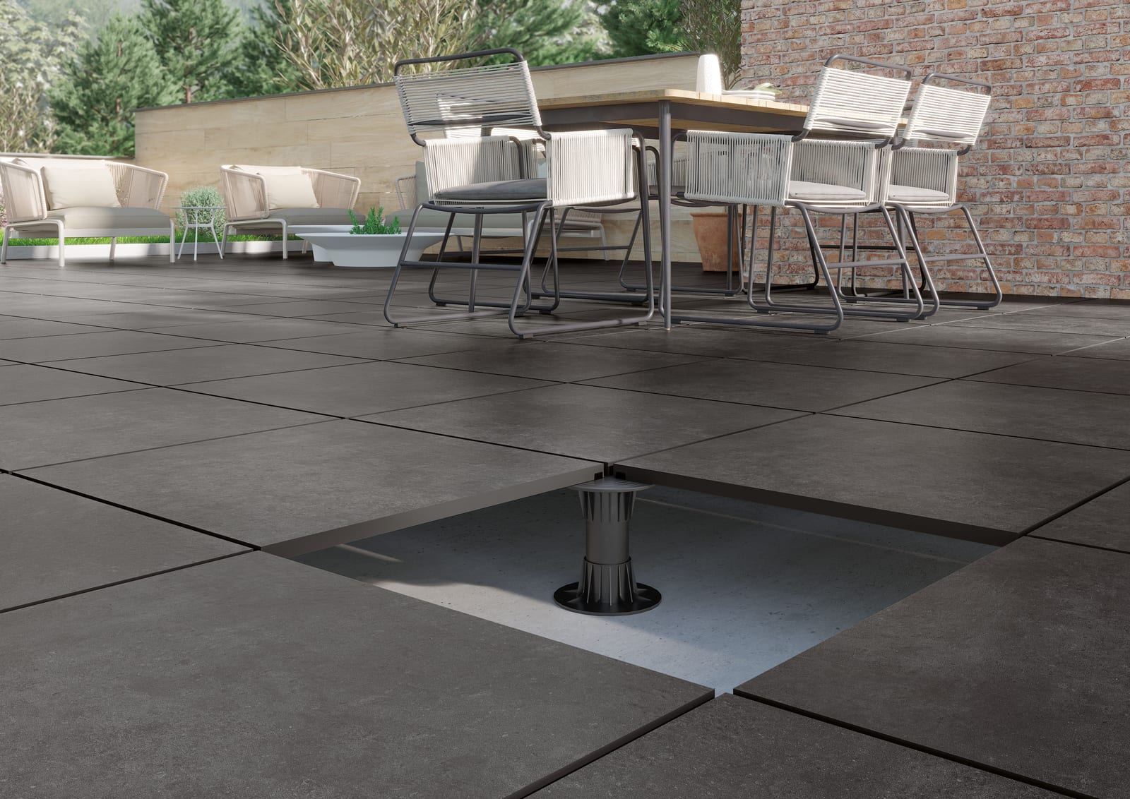Terrastegel Nexus Anthracite 60x120 rett 20mm, foto 2 van 3