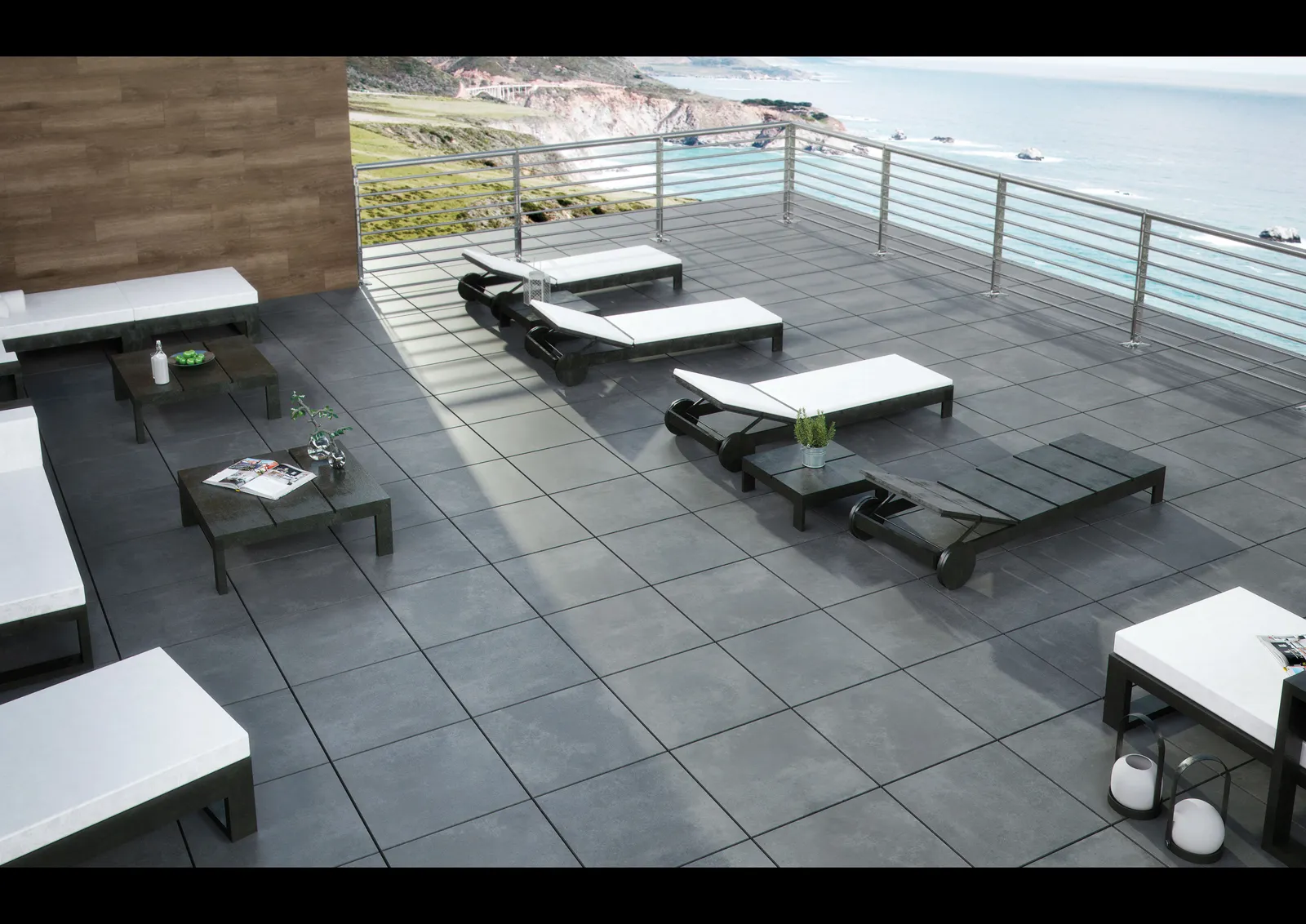 Terrastegel Nexus Anthracite 60x120 rett 20mm, foto 3 van 3
