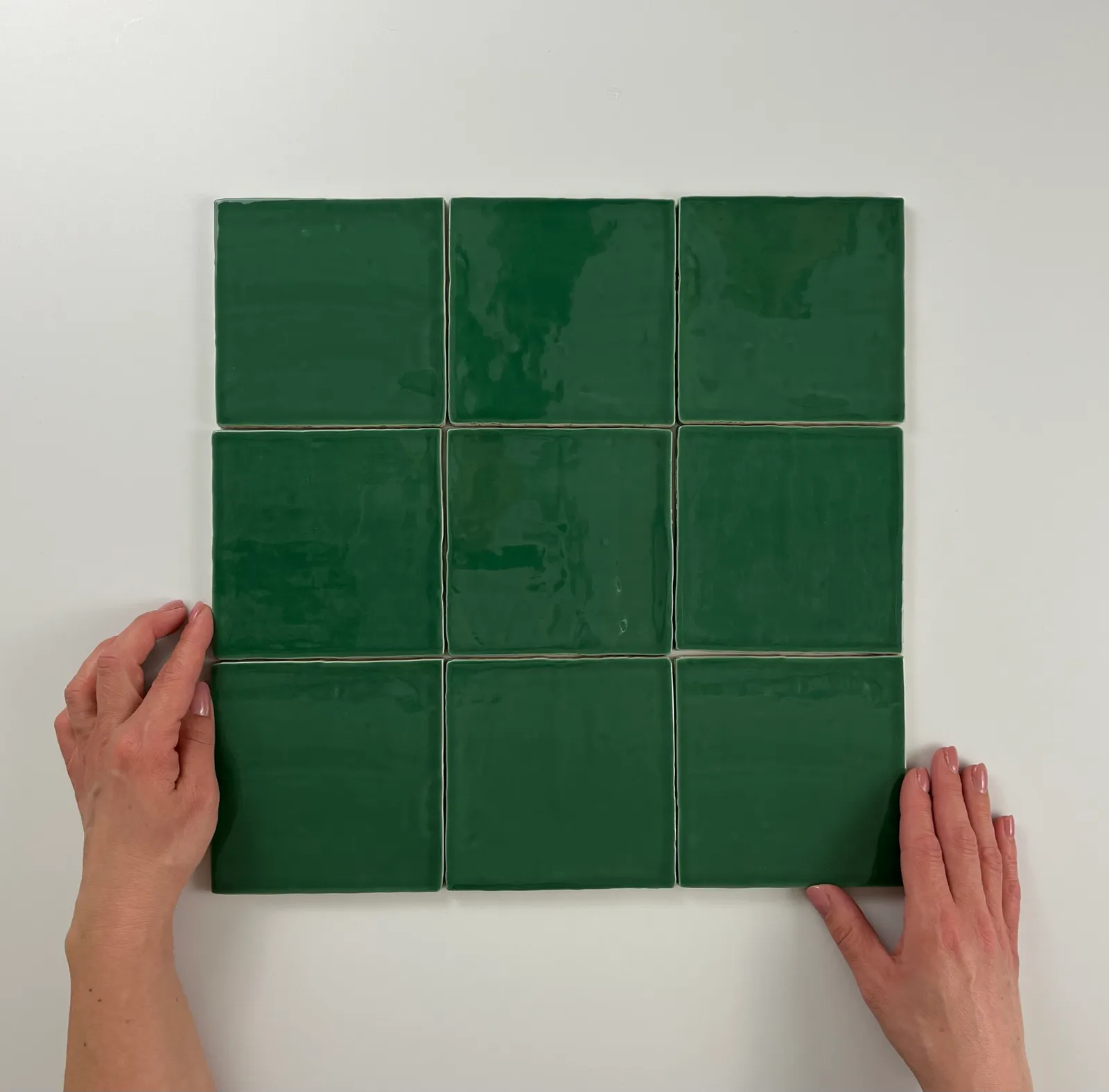 Oud Hollandse witjes Oud Groen 13x13