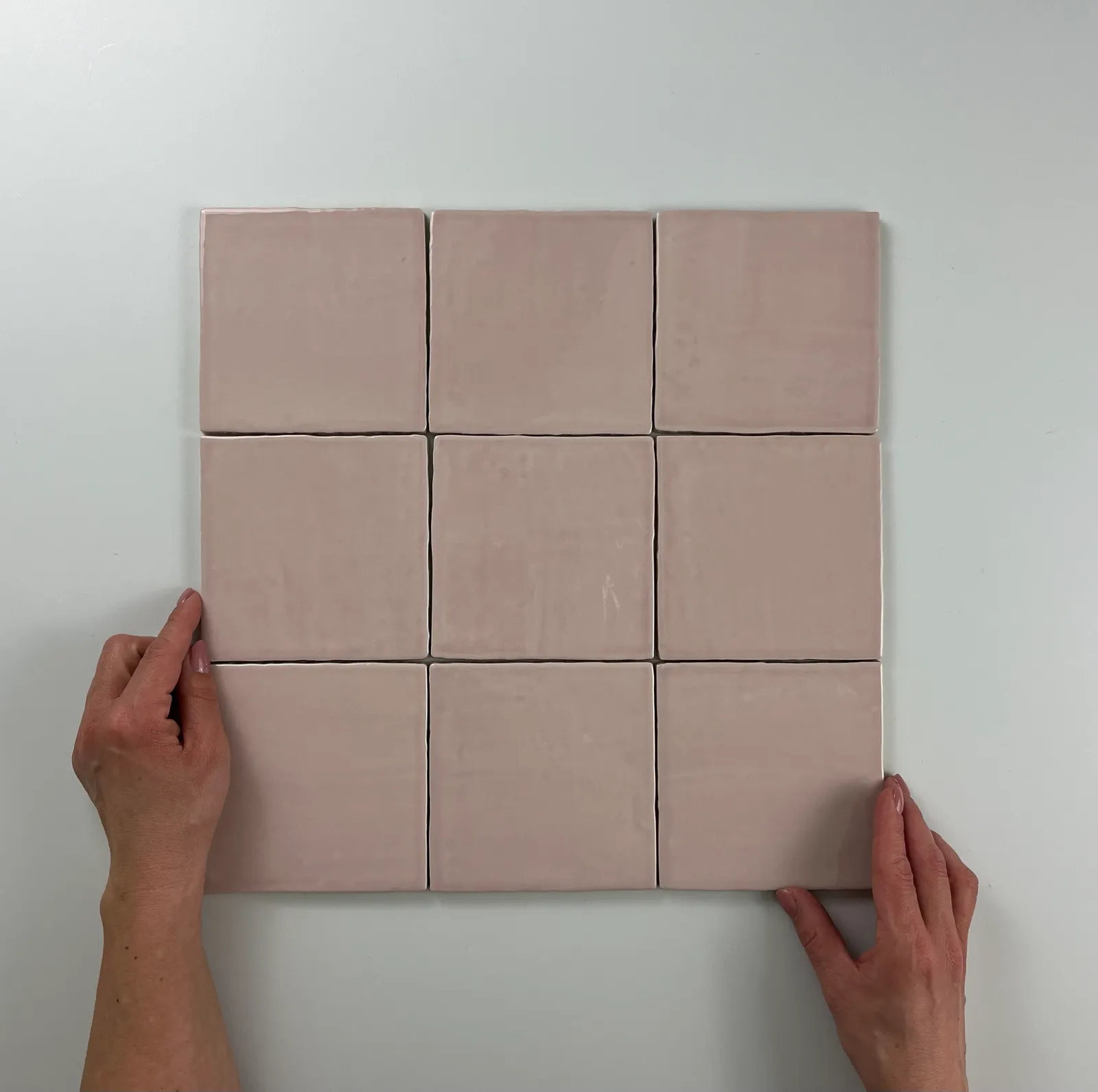 Oud Hollandse witjes Roze 13x13