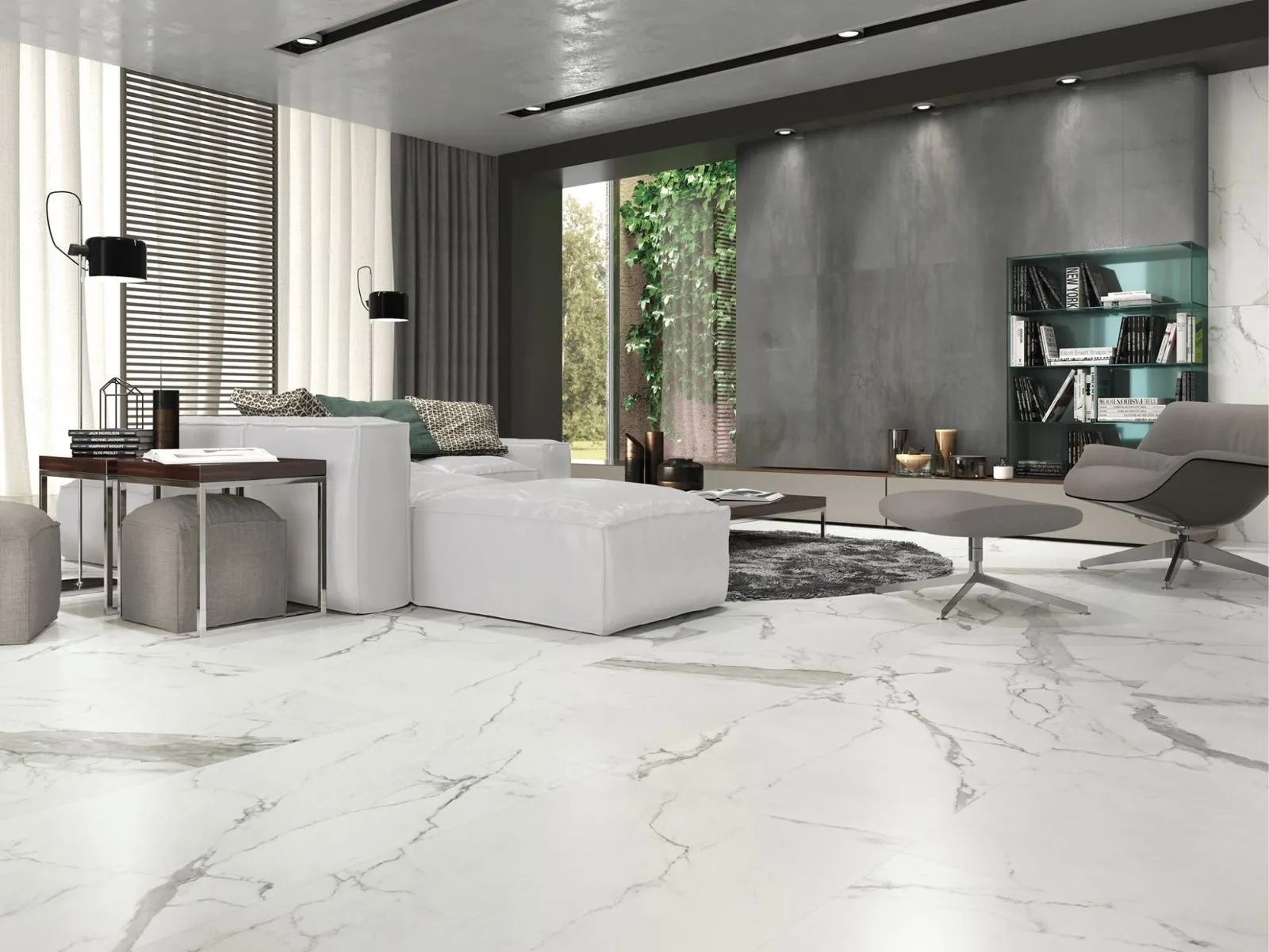 Statuario mat 60x120 rett, foto 2 van 2
