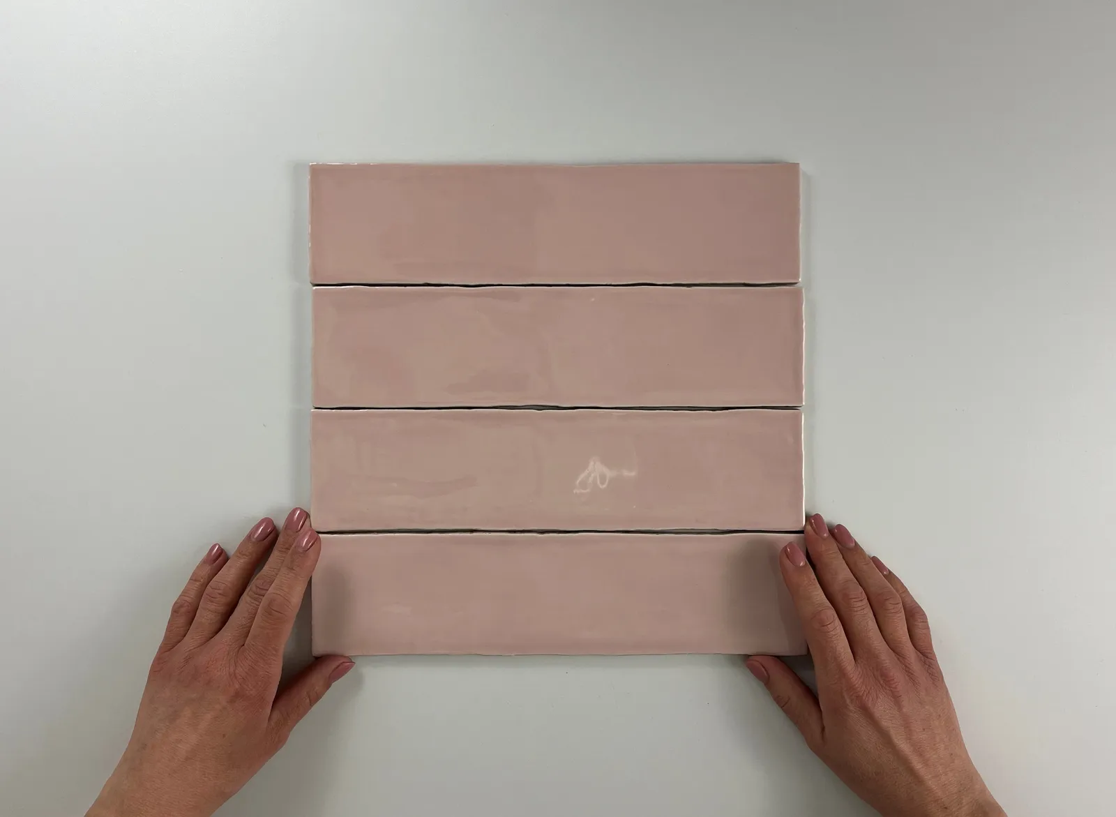 Sample Colonial Pink glans 7,5x30 (sample tegel)