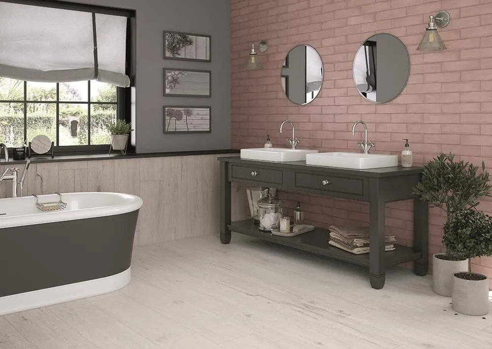 Colonial Pink mat 7,5x30, foto 3 van 5
