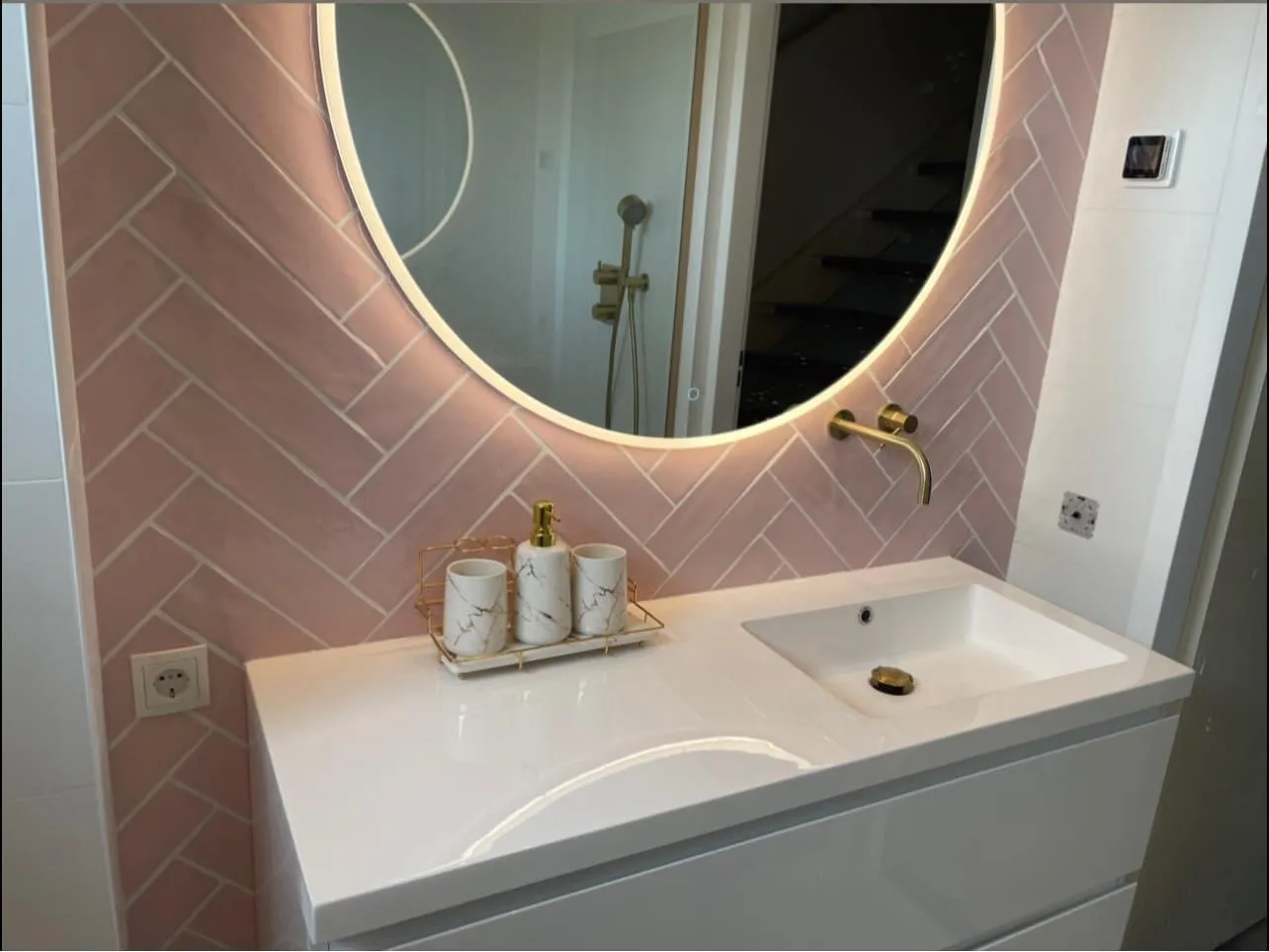 Colonial Pink mat 7,5x30, foto 5 van 5