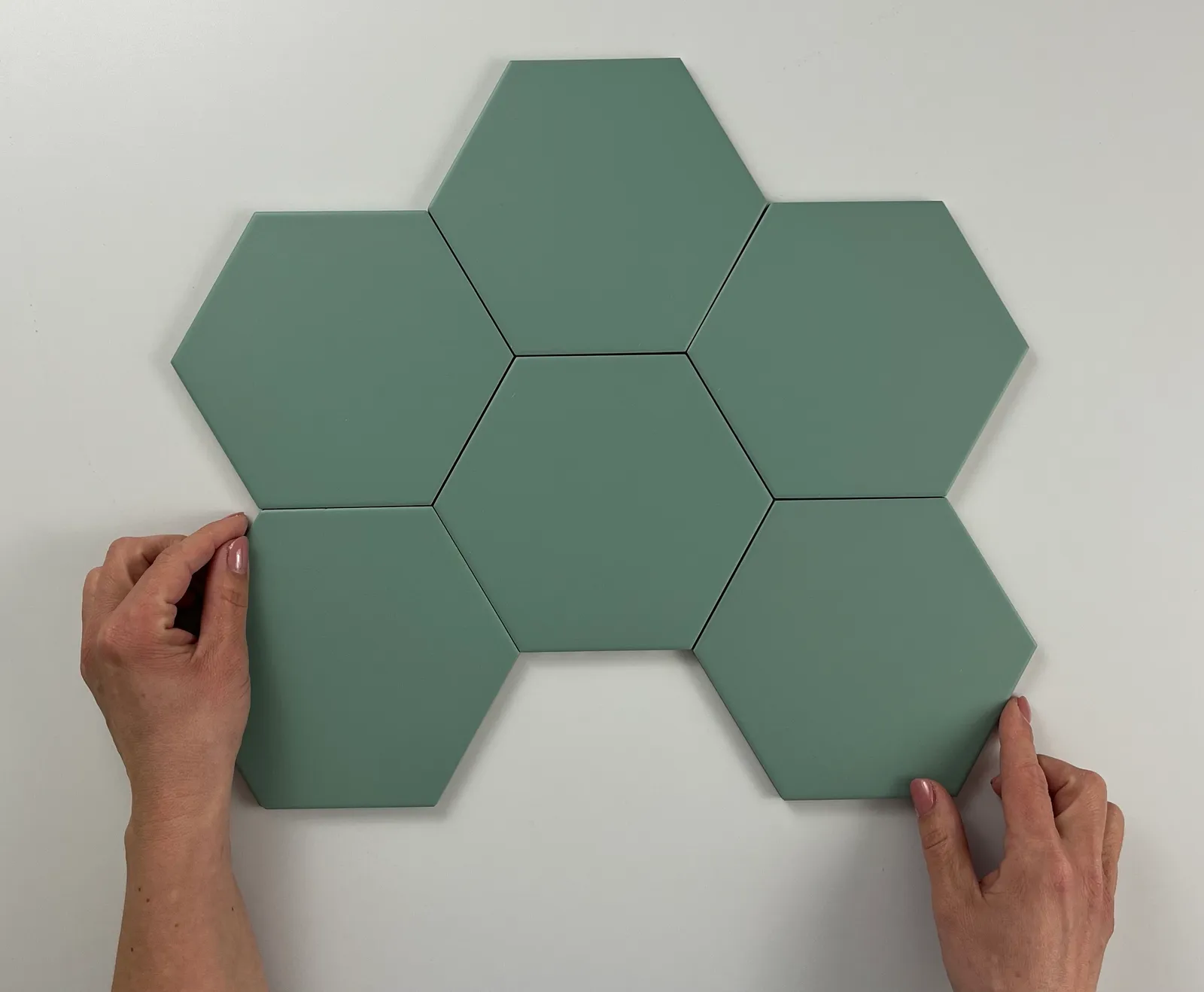 Sample Hexagon Timeless Jade mat 15x17 (sample tegel)