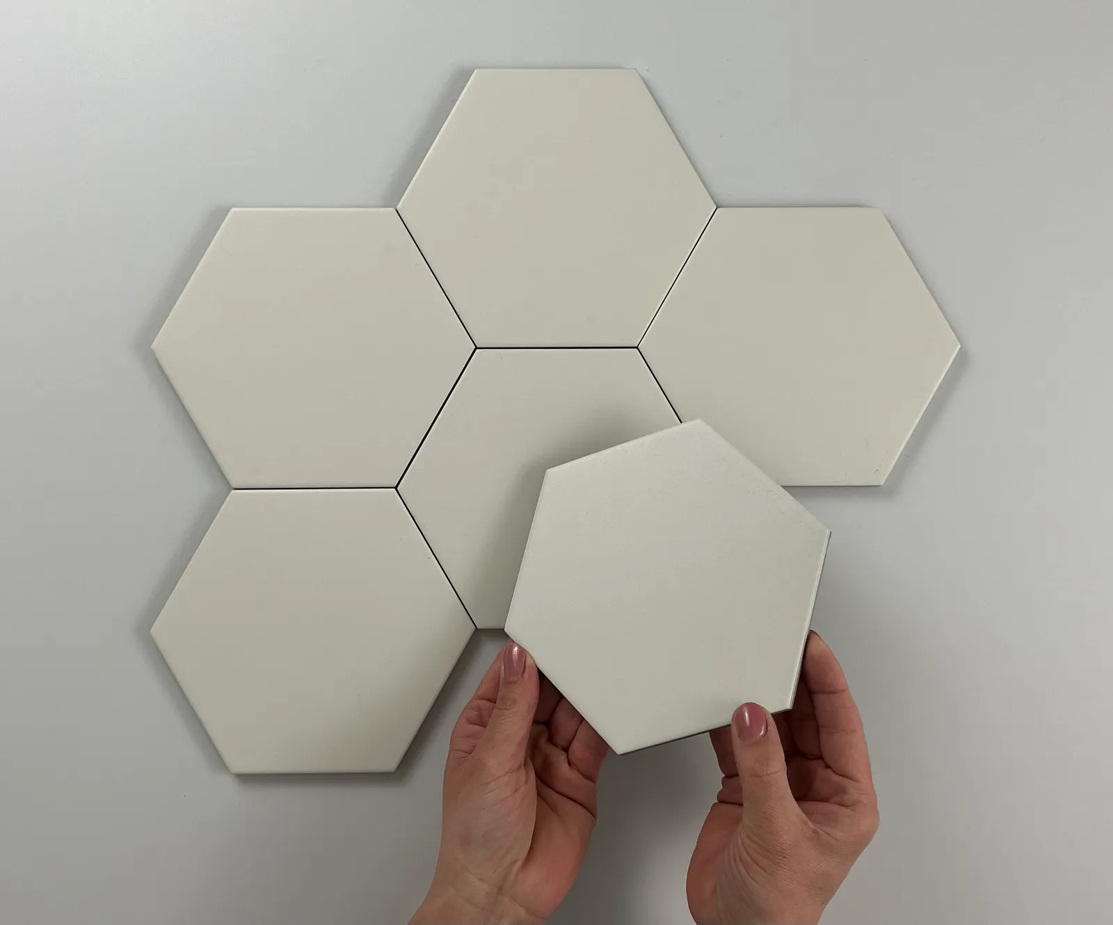 Hexagon Timeless Ivory mat 15x17, foto 2 van 2