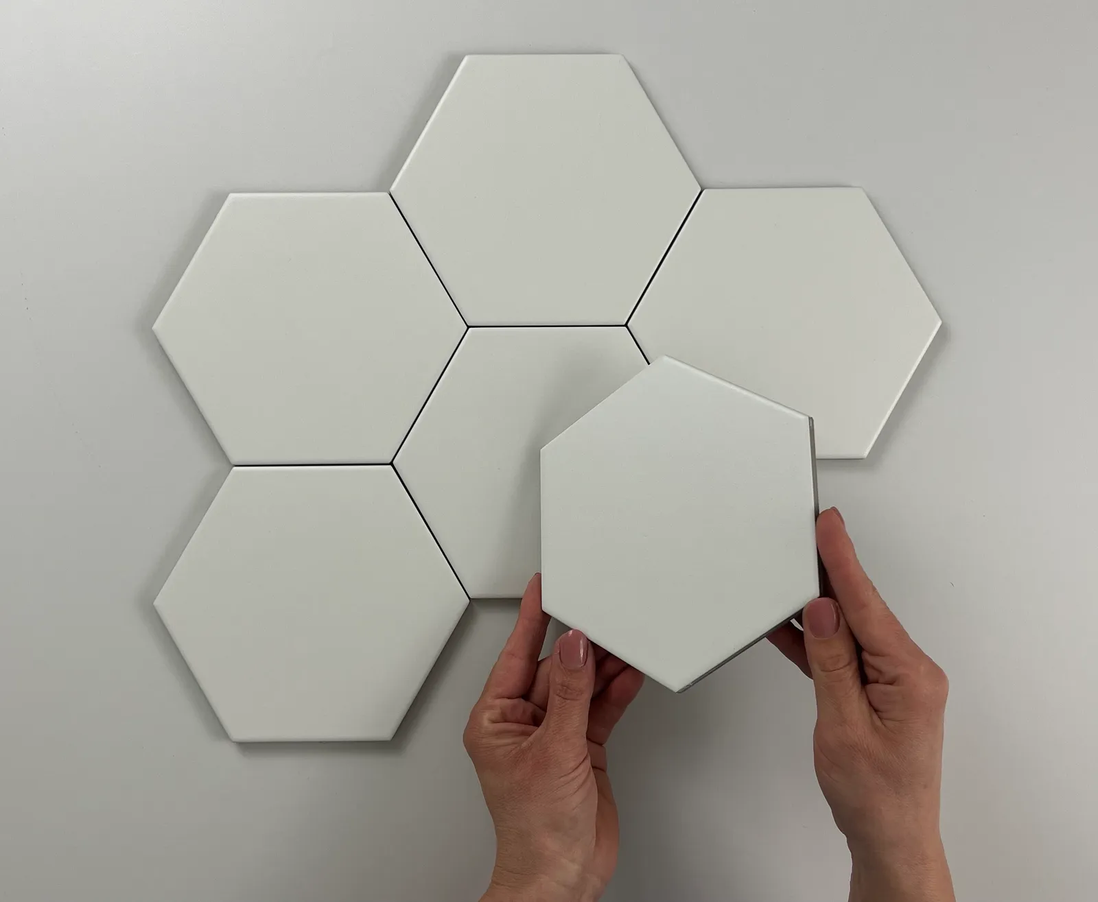 Hexagon Timeless White mat 15x17, foto 2 van 4