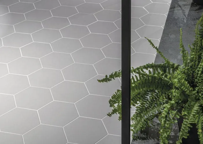 Hexagon Timeless Grey mat 15x17, foto 3 van 3