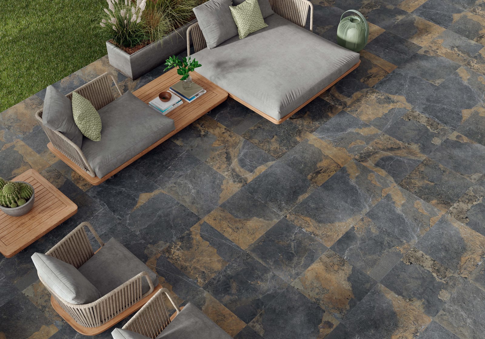 Terrastegel Strato Natural 60x60x2 rett, foto 2 van 2
