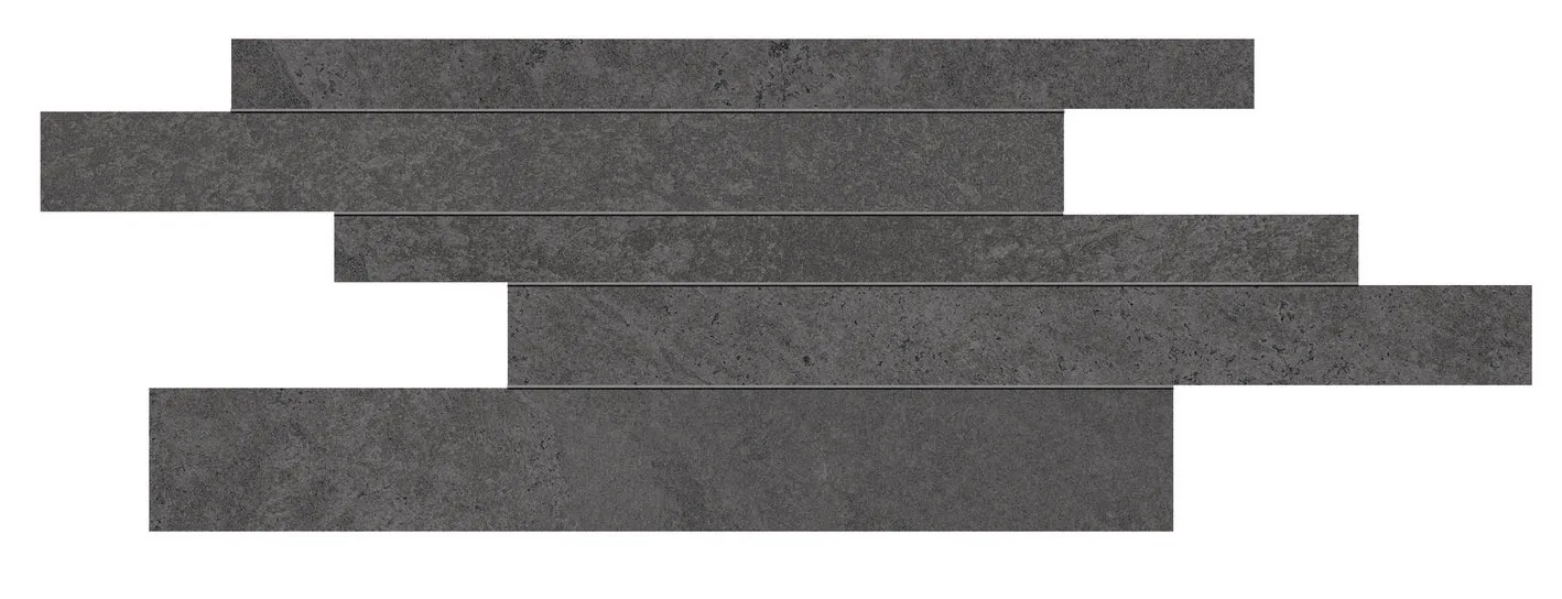 Impact Graphite brick stroken op net van 29,5x60 rett