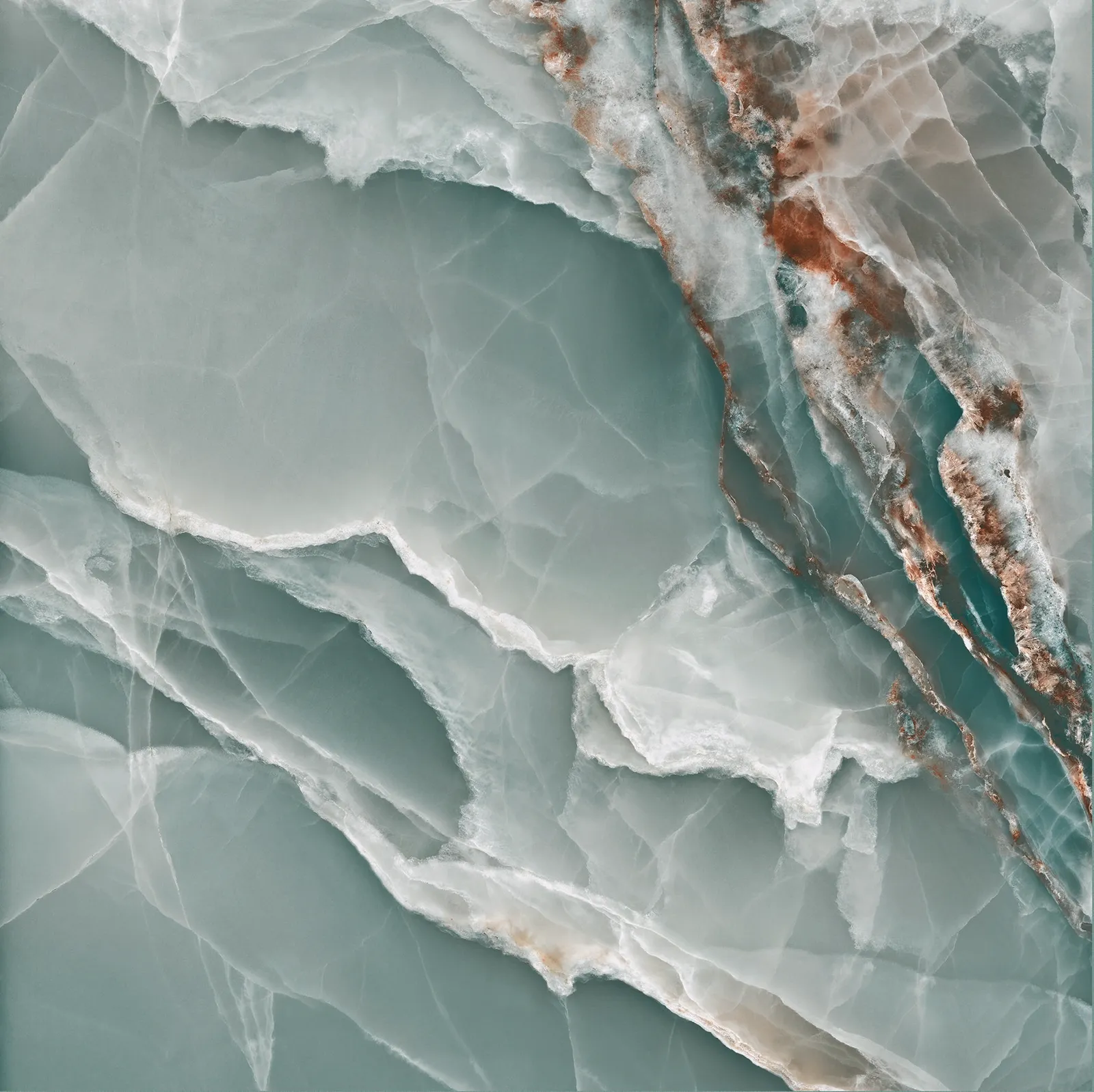 Onyx Turquoise polished 120x120 rett