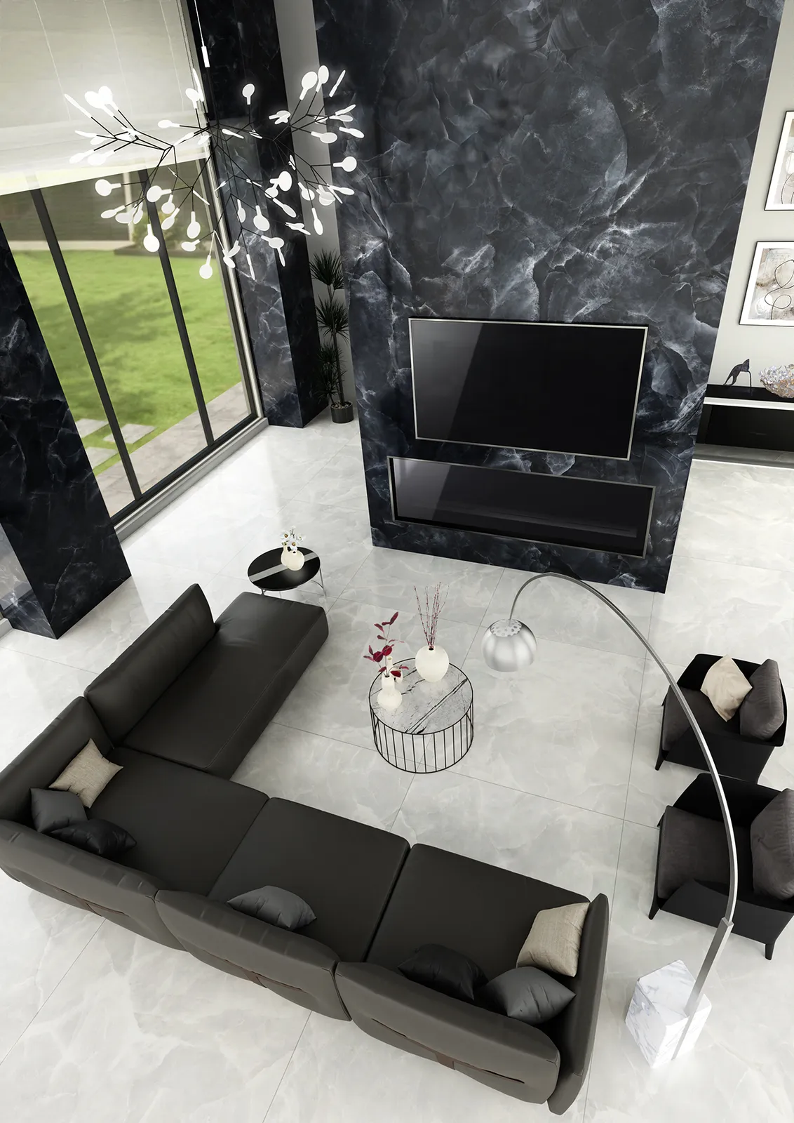 Onyx ek Black pulido 60x60 rett, foto 2 van 2