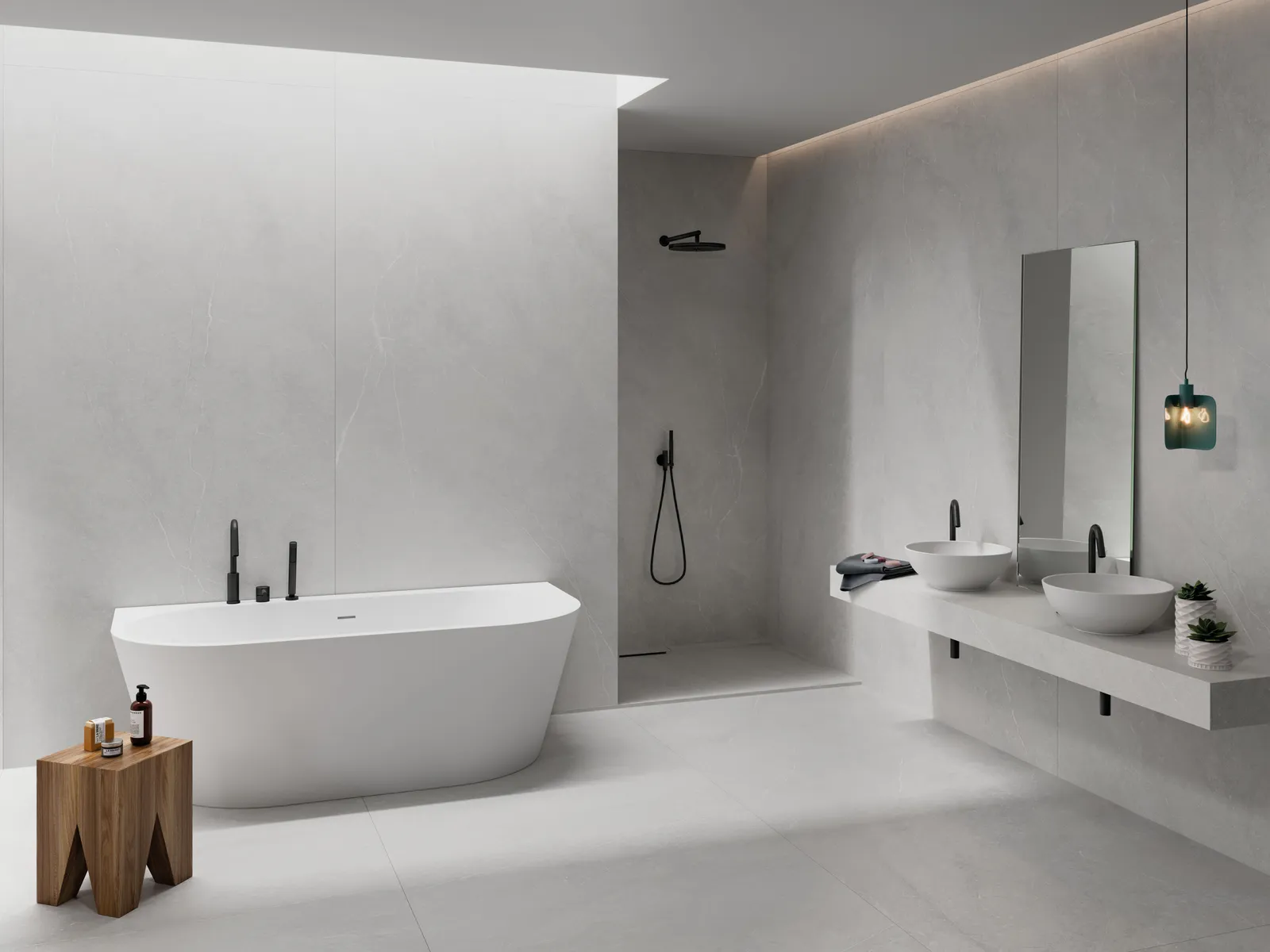 Munich White 60x120 anti-slip rett, foto 2 van 2