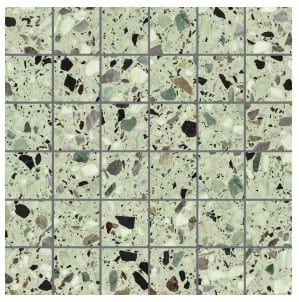Medley terrazzo Leaf mozaiek 5x5 op net van 30x30