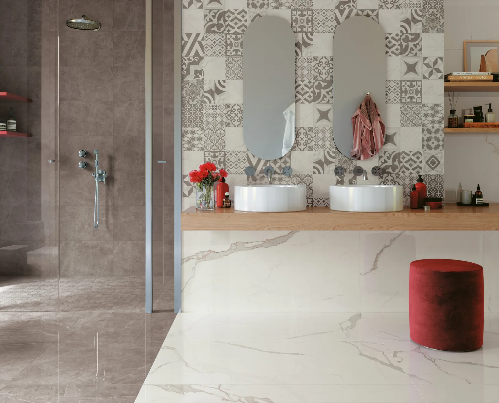 Exigo Calacatta mat 30x60 rett, foto 3 van 4