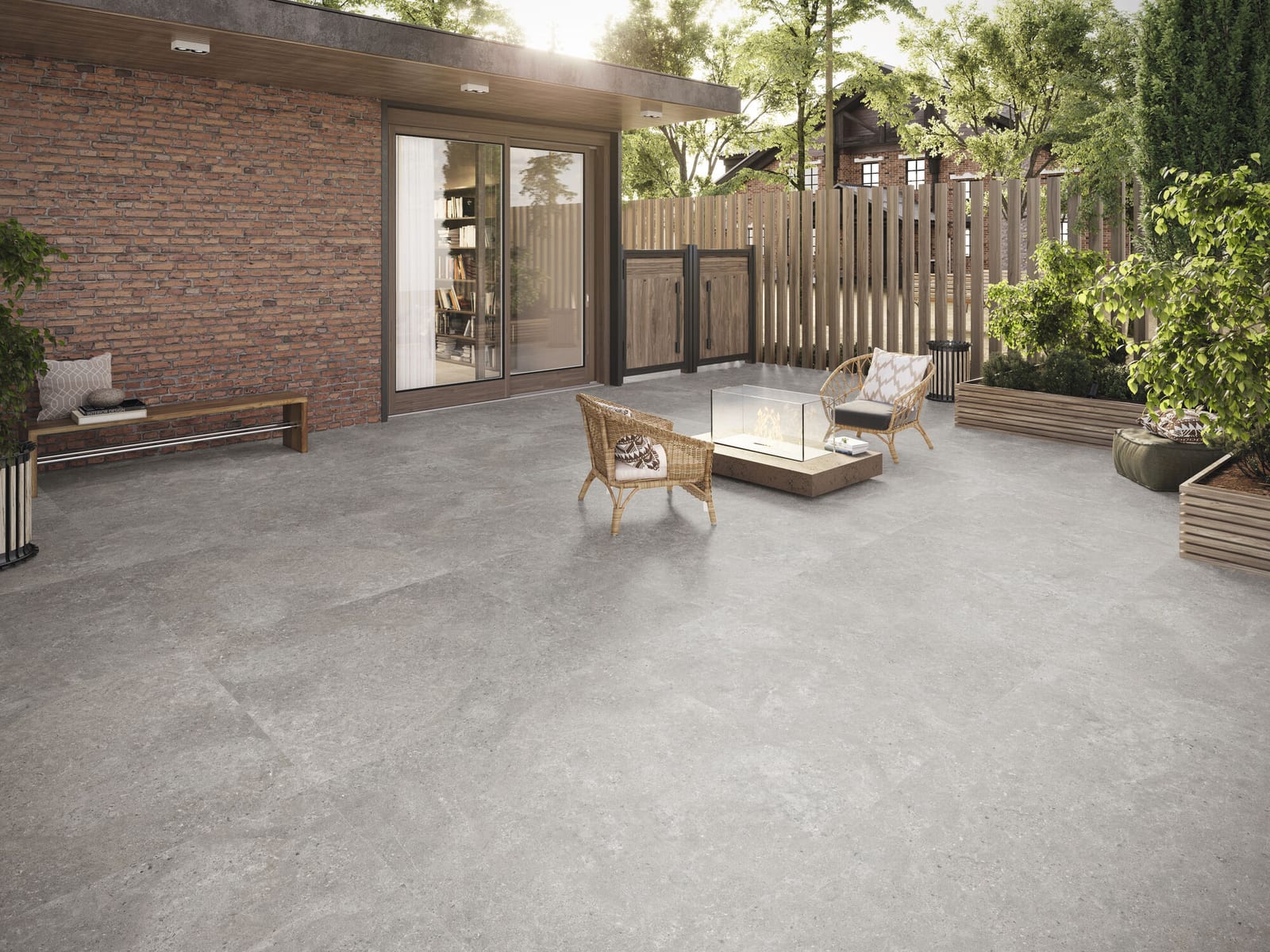 Stoneland Grey mat 80x80 rett, foto 2 van 5