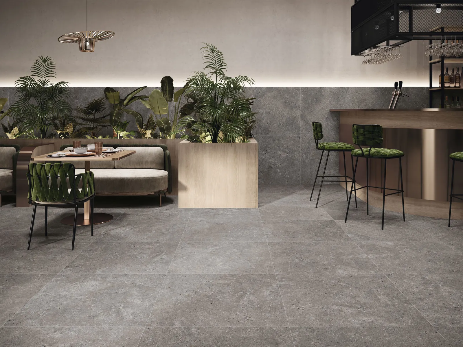 Stoneland Grey mat 120x120 rett, foto 3 van 5